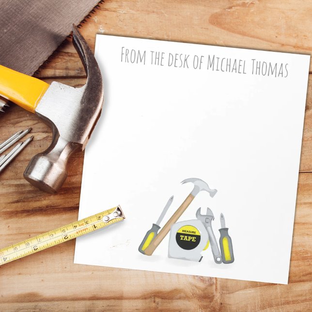 Modern Simple Tools Minimal Whimsical Funny Notepad (Creator Uploaded)