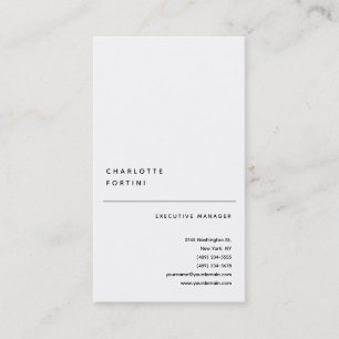 Modern Simple Trendy Minimalist  Business Card