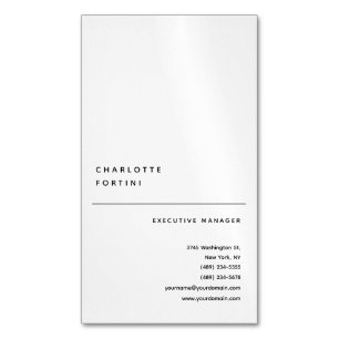 Modern Simple Trendy Minimalist Magnetic Business Card