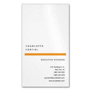 Modern Simple Trendy Minimalist Magnetic Business Card