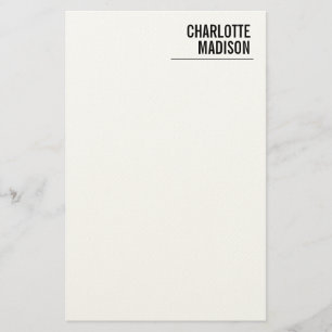 Modern Simple Trendy Minimalist Plain Stationery