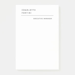 Modern Simple Trendy Minimalist Post-it Notes