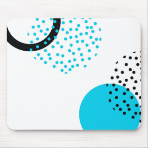 Modern, simple, trendy, urban circle graphic mouse mat