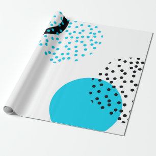 Modern, simple, trendy, urban circle graphic wrapping paper