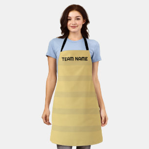 Modern Simple Two Tone Stripe Geometric Boho brown Apron