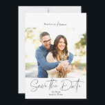 Modern Simple Typography Photo Save the Date<br><div class="desc">Modern Simple Typography Photo Save the Date
This modern photo save the date fits your simple,  clean style.</div>