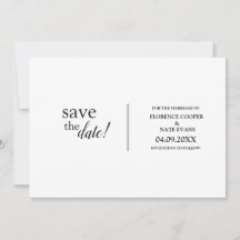 Modern, simple, typography wedding