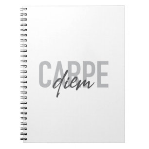 Modern, simple, urban, cool design Carpe Diem Notebook
