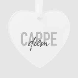 Modern, simple, urban, cool design Carpe Diem Ornament