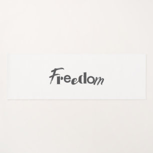 Modern, simple, urban, cool design of Freedom Yoga Mat