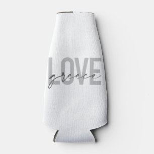 Modern, simple, urban, cool design of Love Greece Bottle Cooler