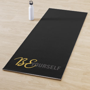 Modern, simple, urban graphic of Be Yourself Yoga Mat