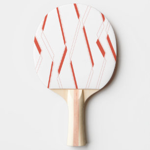 Modern, simple urban plant abstraction graphic art ping pong paddle