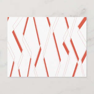 Modern, simple urban plant abstraction graphic art postcard