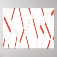 Modern, simple urban plant abstraction graphic art