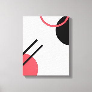 Modern, simple, urban, trendy geometric design canvas print