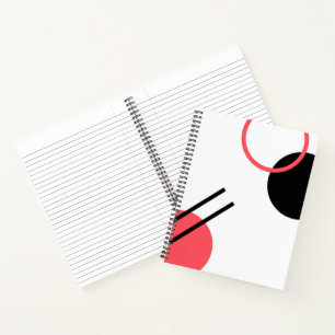 Modern, simple, urban, trendy geometric design notebook