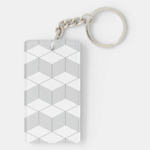 Modern, simple, urban, trendy graphic design key ring