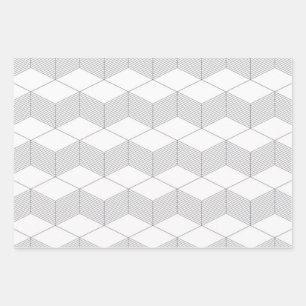 Modern, simple, urban, trendy graphic design wrapping paper sheet