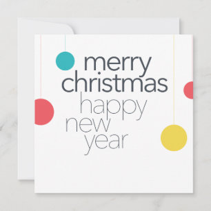Modern, simple, vibrant, fun "Merry Christmas"
