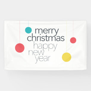 Modern, simple, vibrant, fun "Merry Christmas" Banner