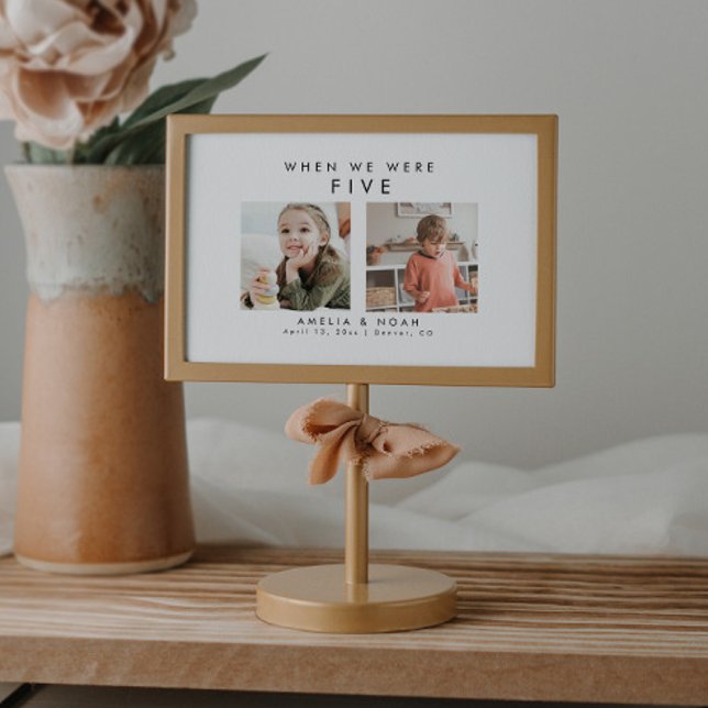 Modern Simple Wedding Baby Picture Table Number (Creator Uploaded)