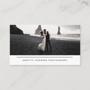 Modern Simple Wedding Photography Business Card