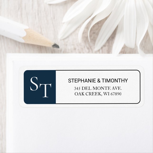 Modern Simple Wedding Return Address (Insitu)
