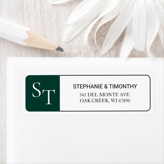 Modern Simple Wedding Return Address (Insitu)