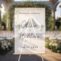 Modern Simple Wedding Welcome