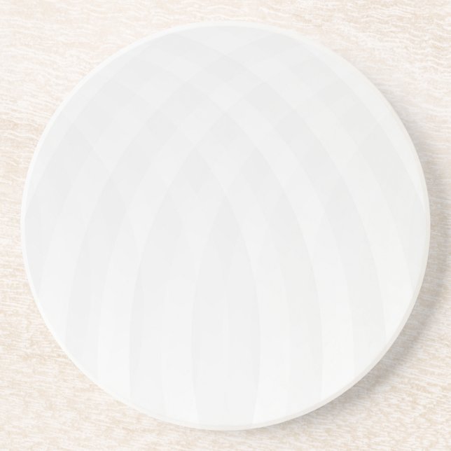 Modern Simple White Marble Rustic Paper Coaster (Front)