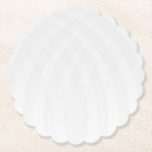 Modern Simple White Marble Rustic Paper Coaster