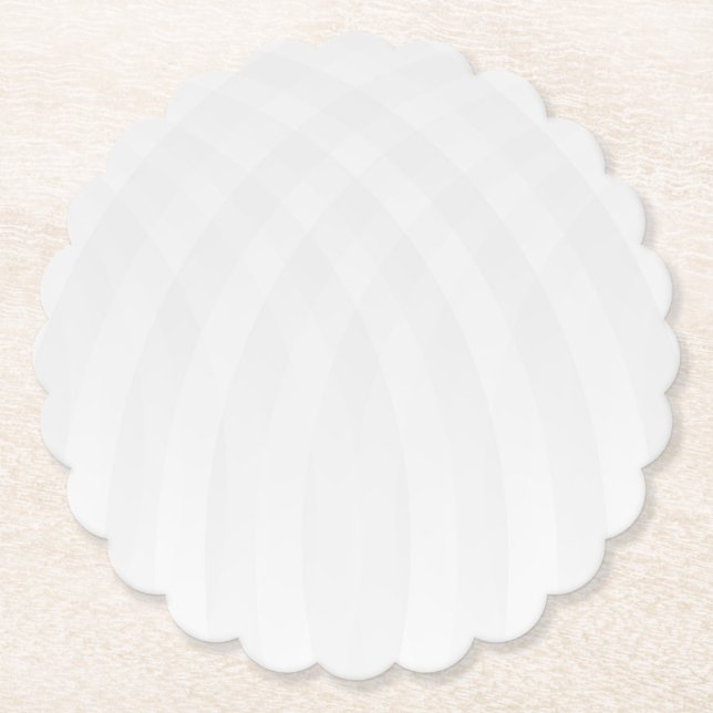 Modern Simple White Marble Rustic Paper Coaster (Front)