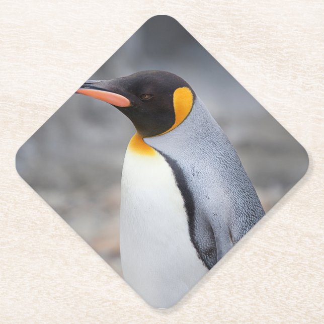 Modern Simple White Marble Rustic Paper Coaster (Front)