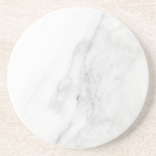 Modern Simple White Marble Rustic Paper Coaster