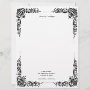 Modern Simple White Professional Custom Letterhead