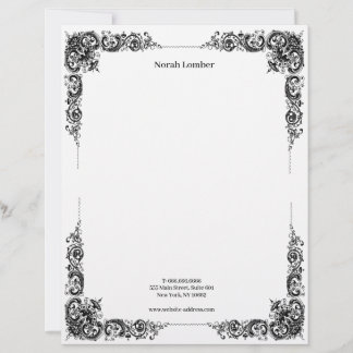 Modern Simple White Professional Custom Letterhead