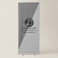 Modern Simple Your Company logo here Grey tones