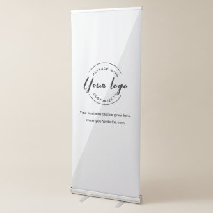 Modern Simple Your Company logo here Retractable Banner