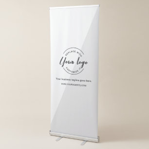 Modern Simple Your Company logo here Retractable Banner
