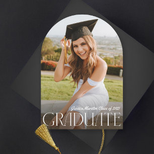 Modern Simplicity Photo Graduation Invitation