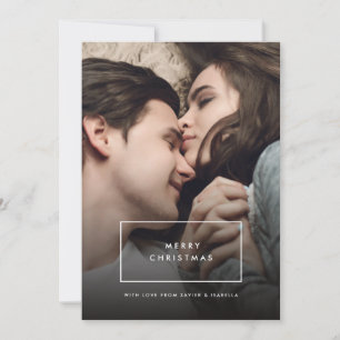 Modern Simplistic Photo Christmas Card