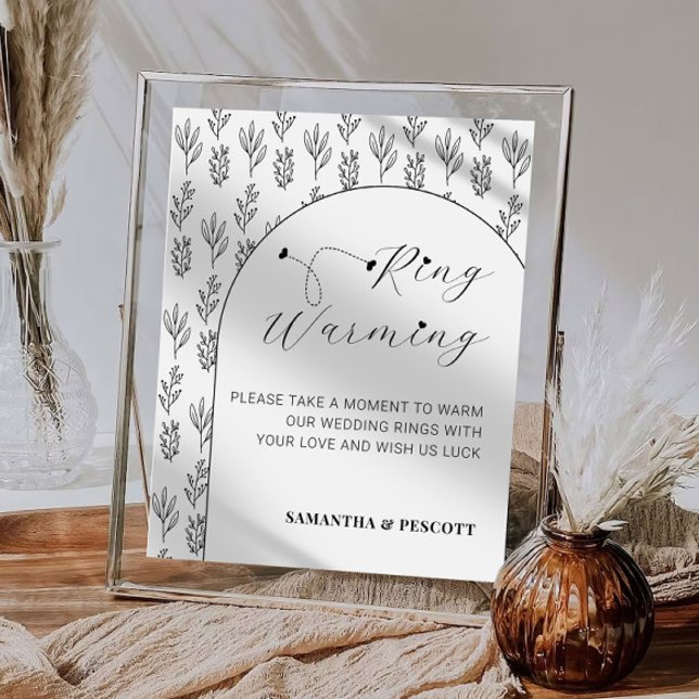 Modern Simplistic Rings Warming Wedding  Sign (Creator Uploaded)