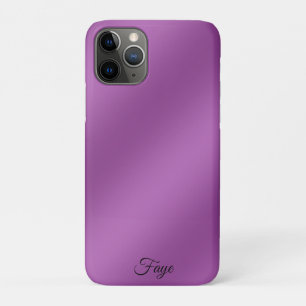 Modern Simply Solid purple gradient Wave pattern iPhone 11 Pro Case