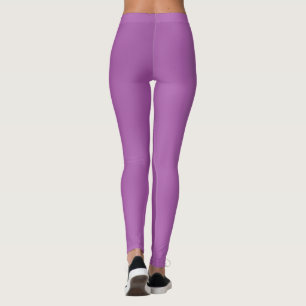 Modern Simply Solid purple gradient Wave pattern Leggings