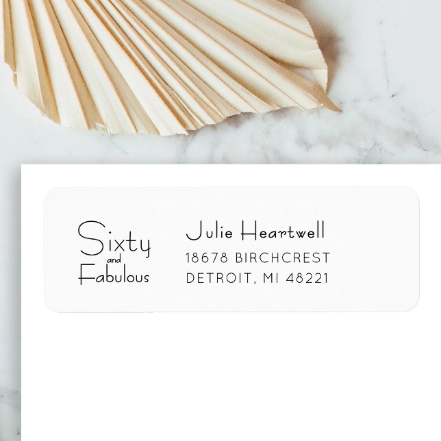 Modern Sixty and Fabulous 60th Birthday Address (Creator Uploaded)
