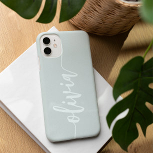 Modern Sketched Script Personalised Name iPhone 16 Case