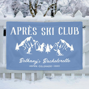 Modern Skiing Bachelorette Party Banner