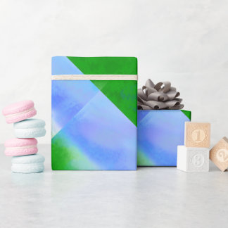 MODERN SKY BLUE WRAPPING PAPER
