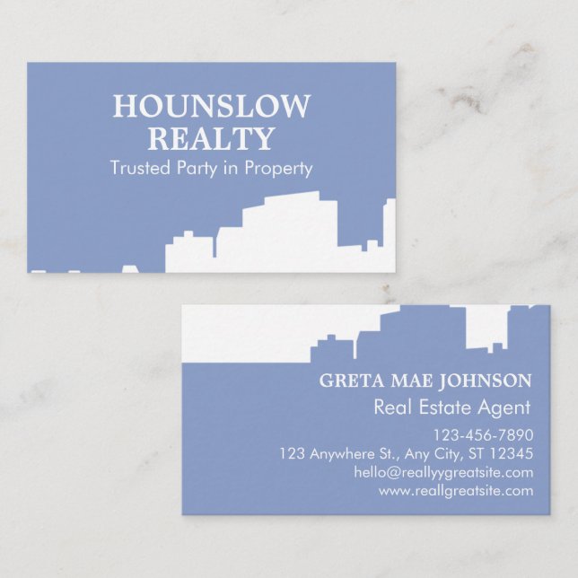 Modern Skyline  Business Card (Front/Back)